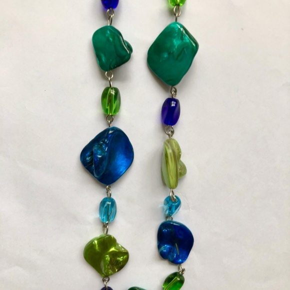 Stone Necklace & Earrings‎ set - Picture 2 of 5